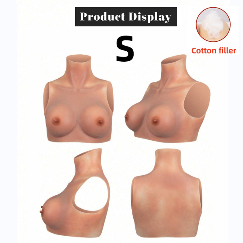 WANTES Fake boobs Silicone Breastplate Fake breasts Silicone breasts forms Breast plates