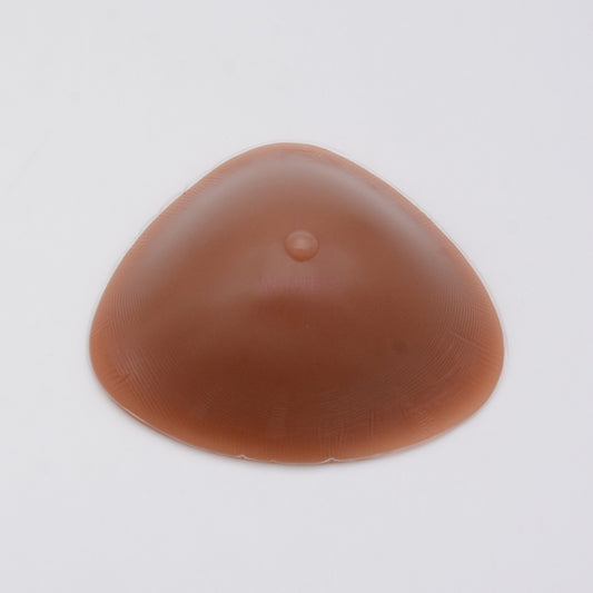 Single Piece Breathable Triangle Pearl Particle Breathable Tan Breast Bra Pads