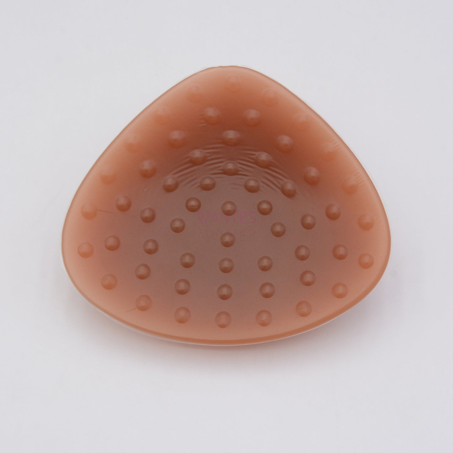 Single Piece Breathable Triangle Pearl Particle Breathable Tan Breast Bra Pads