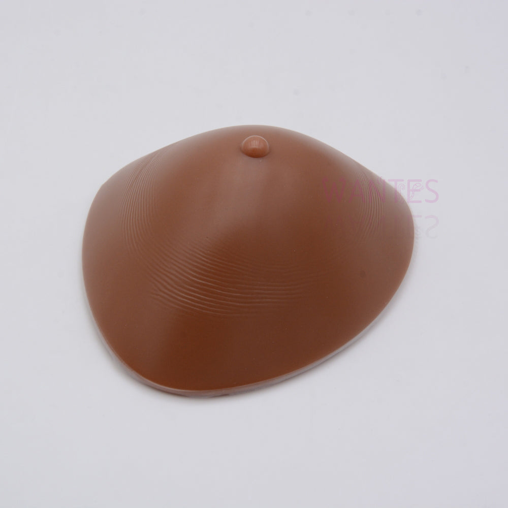 Single piece Breathable Triangle tan Silicone Bra Pads, Soft and Comfortable