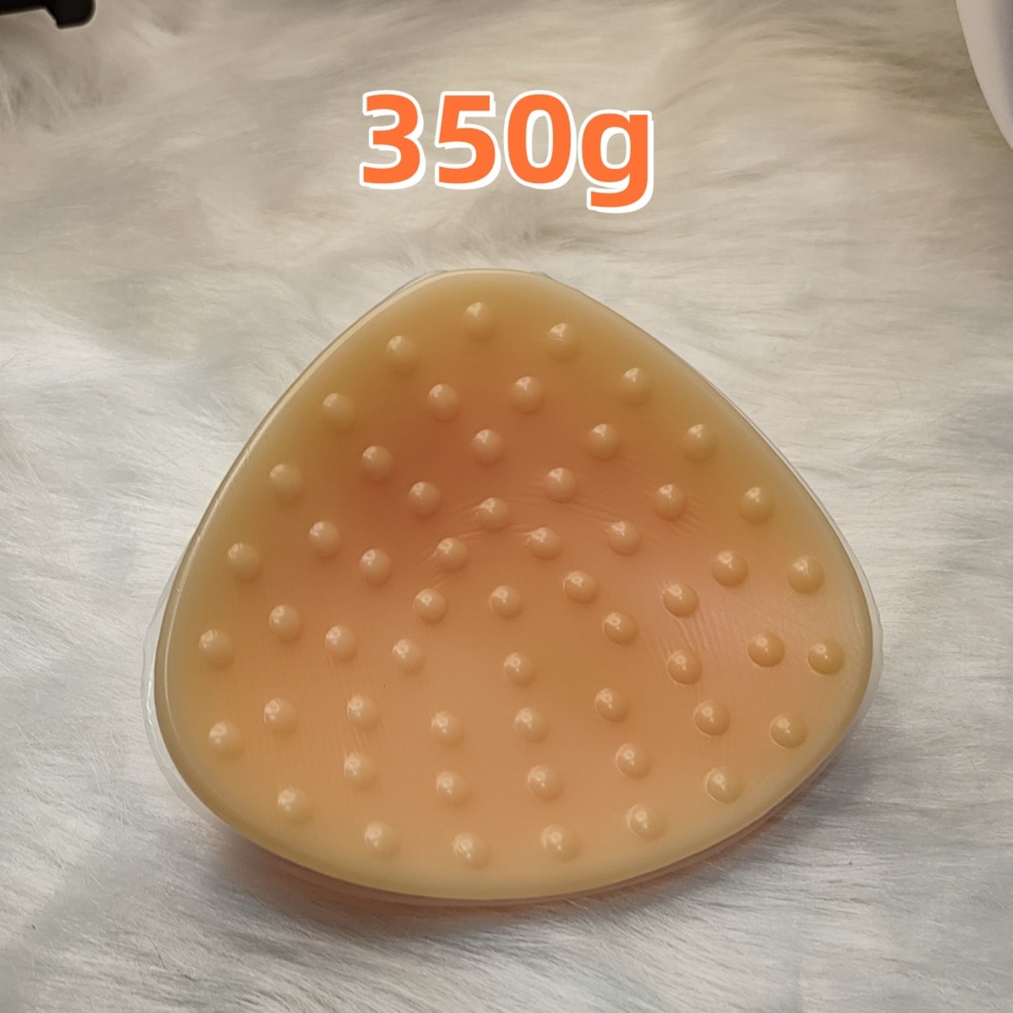 Single Piece Breathable Triangle Pearl Particle Breathable Beige Breast Bra Pads