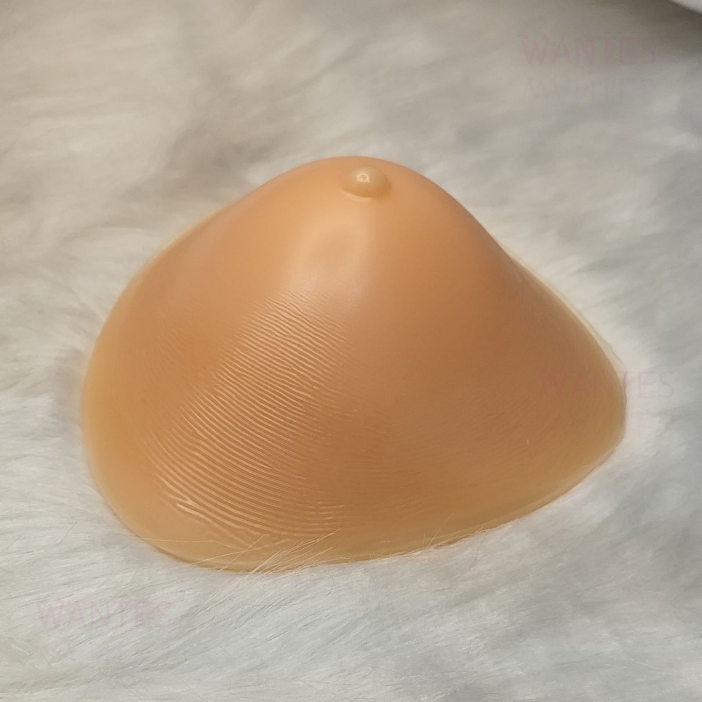 Single Piece Breathable Triangle Pearl Particle Breathable Beige Breast Bra Pads