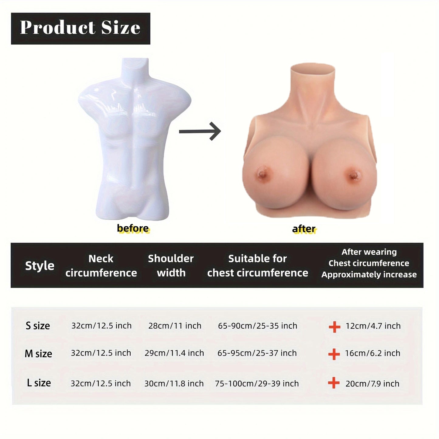 WANTES Fake boobs Silicone Breastplate Fake breasts Silicone breasts forms Breast plates