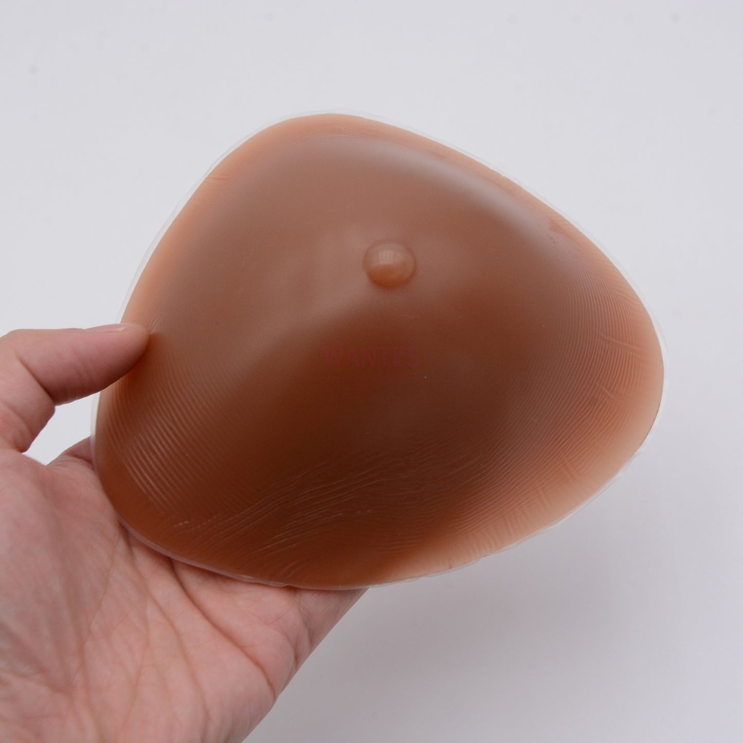 Single Piece Breathable Triangle Pearl Particle Breathable Tan Breast Bra Pads