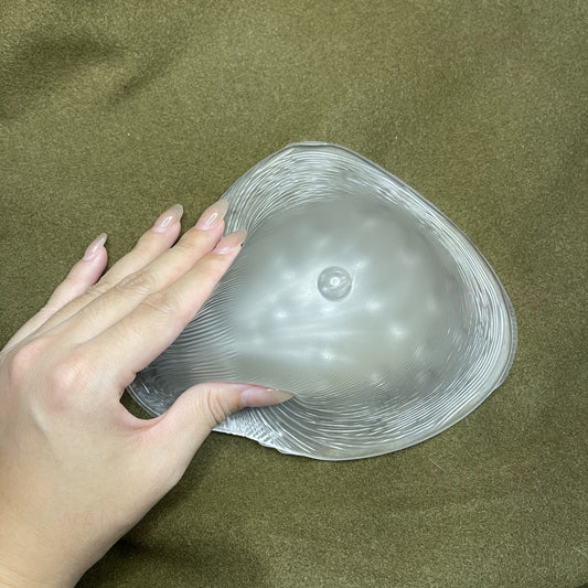 Single Piece Breathable Triangle Pearl Particle Breathable Clear Breast Bra Pads
