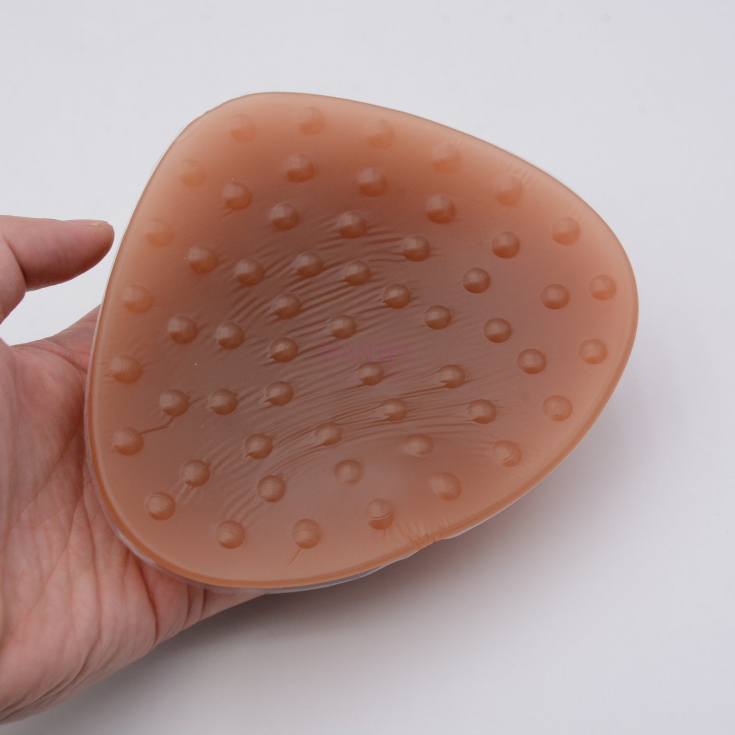 Single Piece Breathable Triangle Pearl Particle Breathable Tan Breast Bra Pads