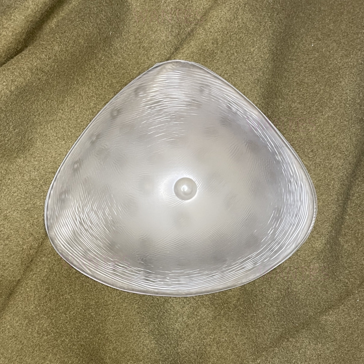 Single Piece Breathable Triangle Pearl Particle Breathable Clear Breast Bra Pads