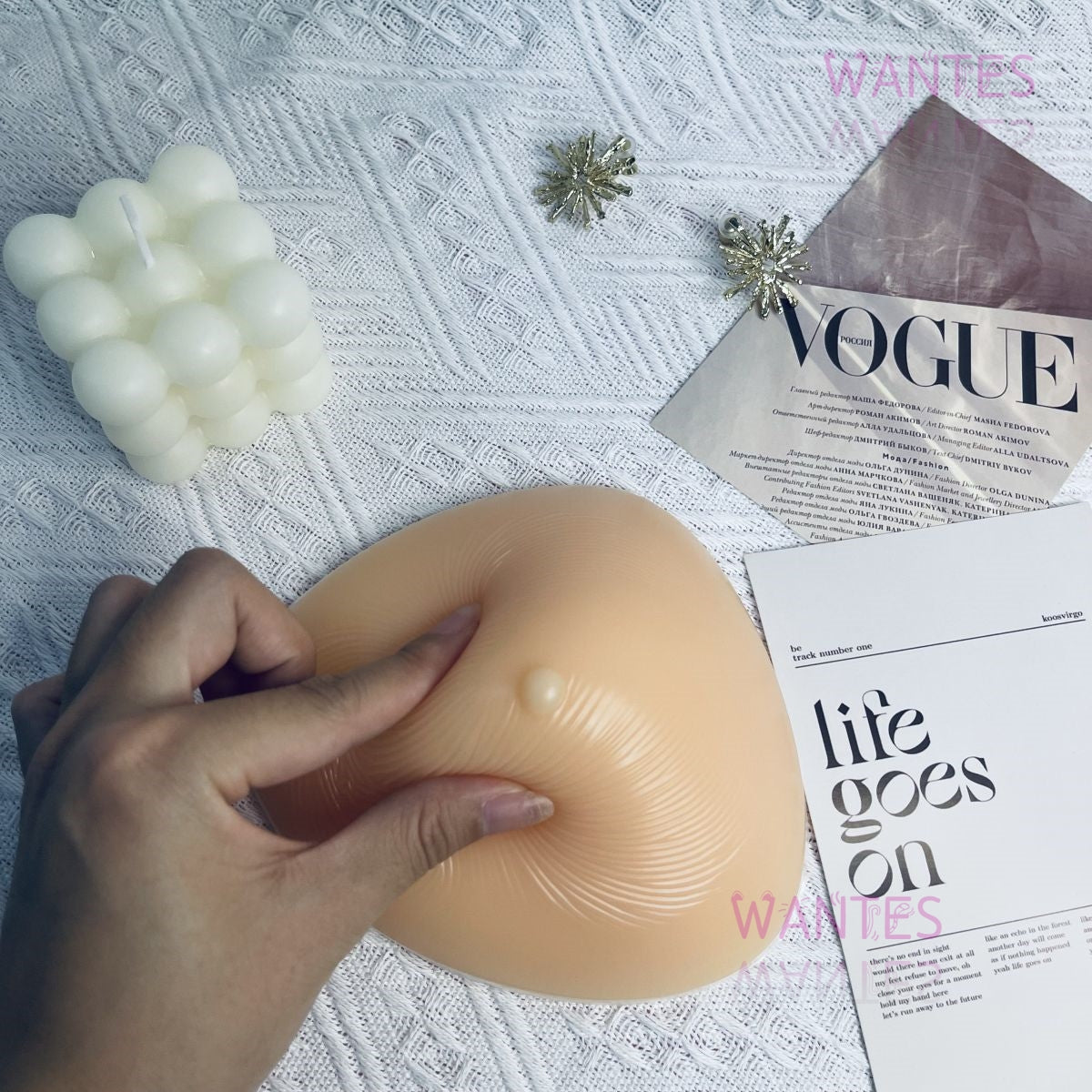 Singel Piece Silicone Breast Form Silicone Bra Inserts Mastectomy Prosthesis