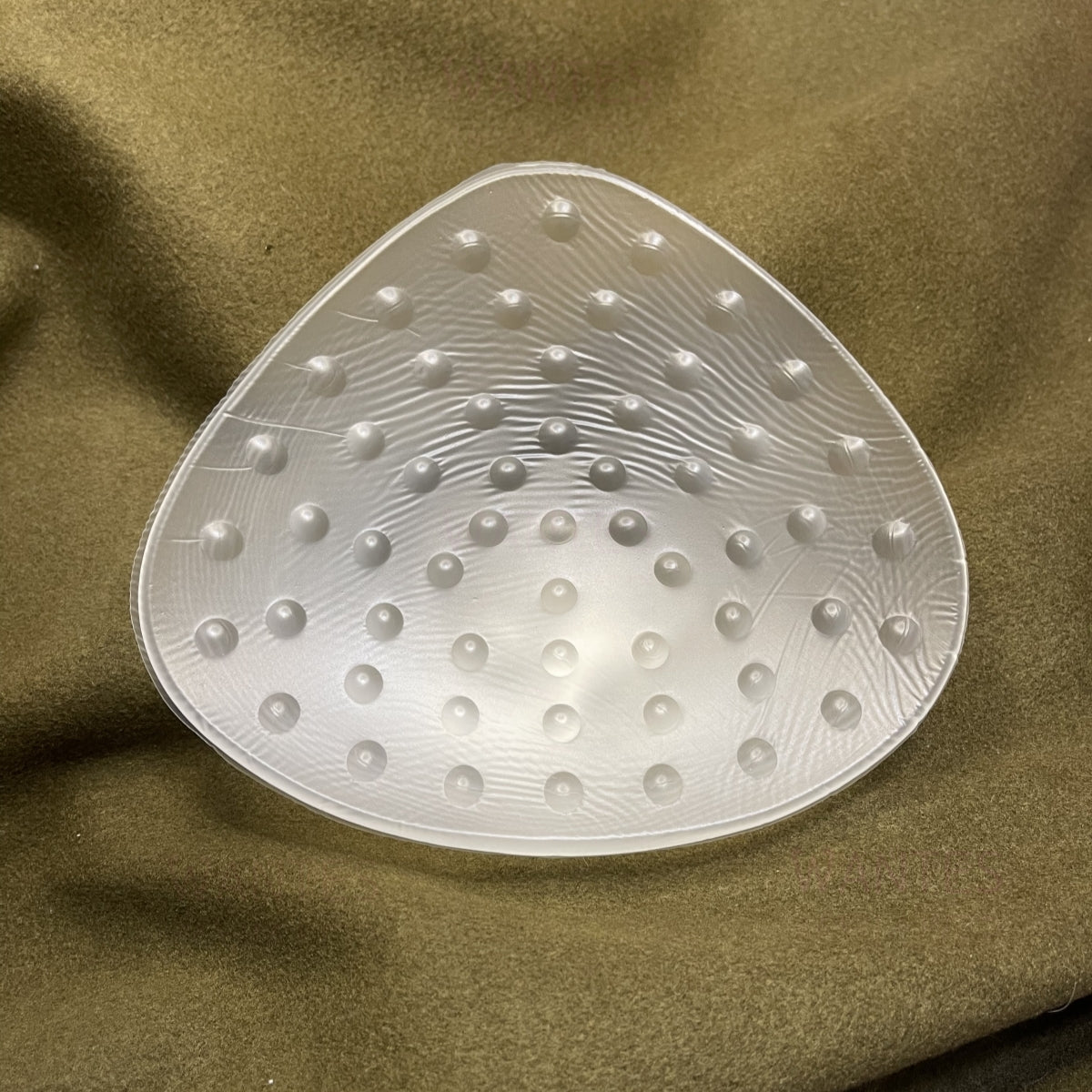 Single Piece Breathable Triangle Pearl Particle Breathable Clear Breast Bra Pads
