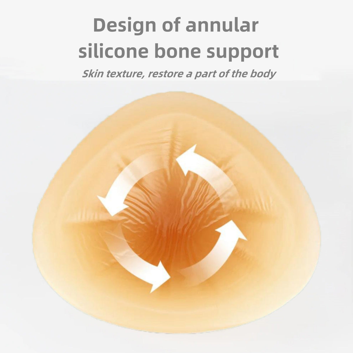 Singel Piece Silicone Breast Form Silicone Bra Inserts Mastectomy Prosthesis