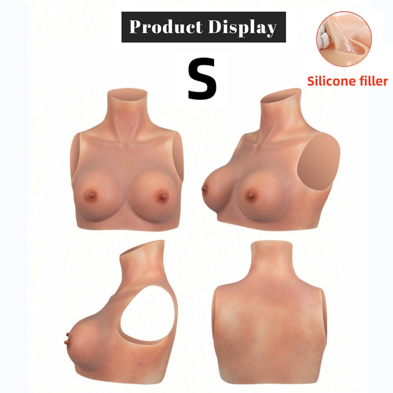 WANTES Fake boobs Silicone Breastplate Fake breasts Silicone breasts forms Breast plates