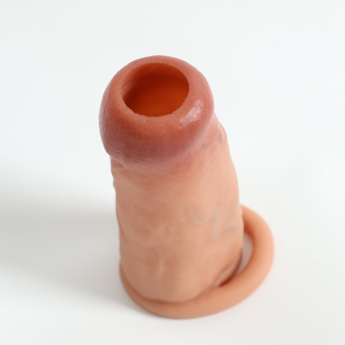 Singel Piece Penis Sleeve Silicone Penis Cover, Increase Coarseness Time Simulation Dildo Soft Silicone Supplies Educational Sex Toy