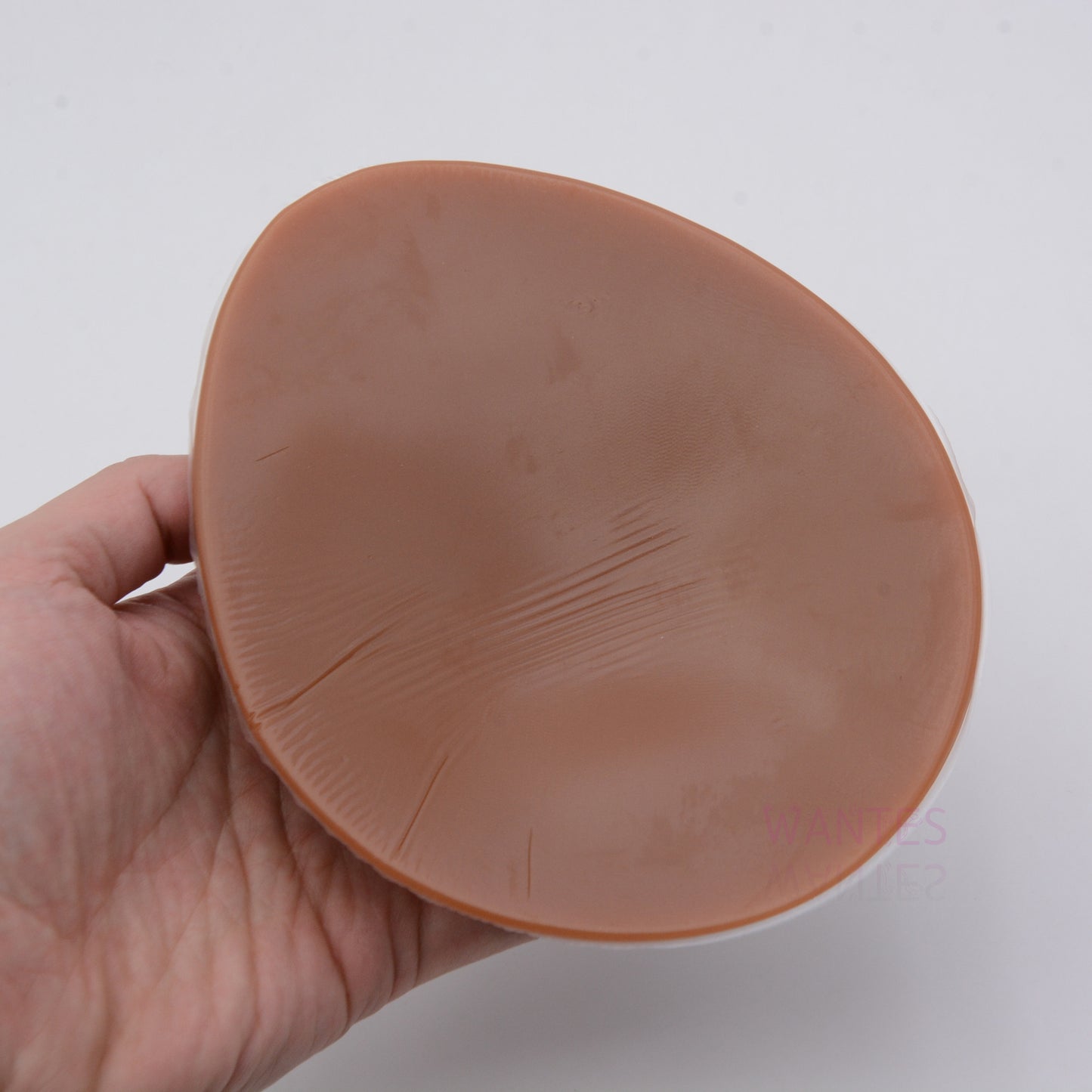 Single Piece Breathable Water Droplet Tan Silicone Bra Pads, Soft&Comfortable