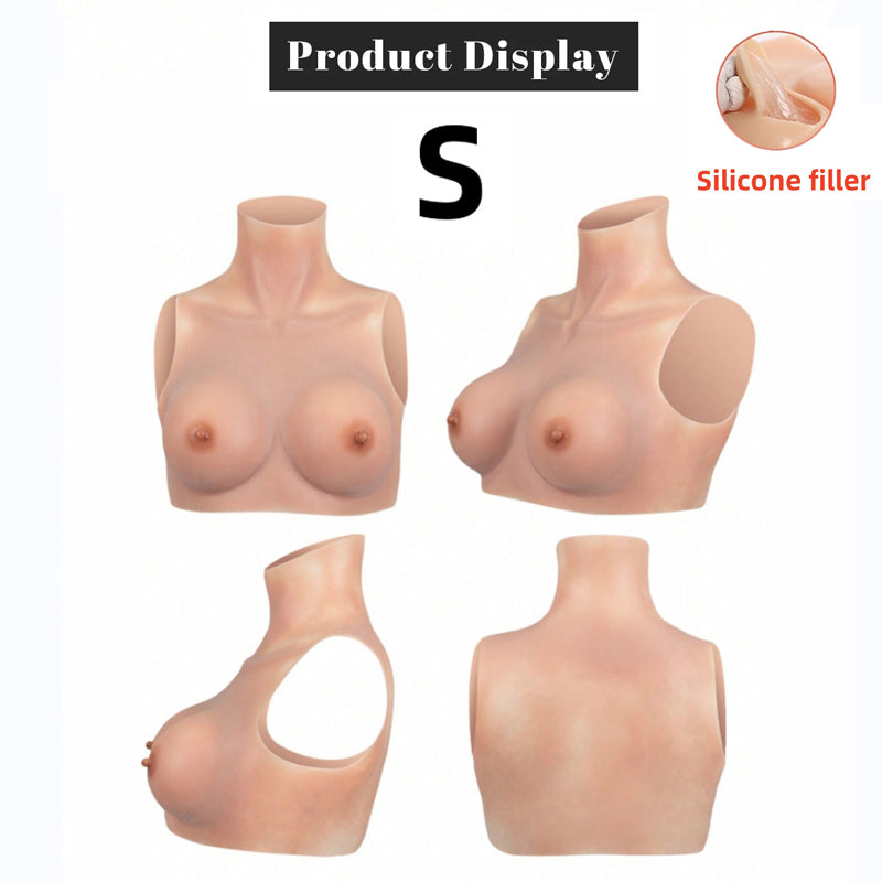 WANTES Fake boobs Silicone Breastplate Fake breasts Silicone breasts forms Breast plates