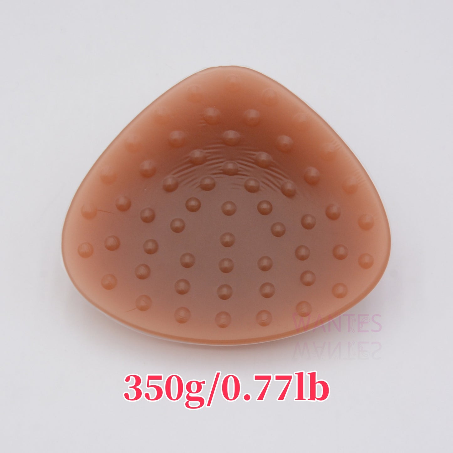 Single Piece Breathable Triangle Pearl Particle Breathable Tan Breast Bra Pads