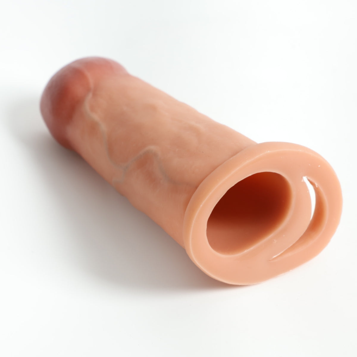 Singel Piece Penis Sleeve Silicone Penis Cover, Increase Coarseness Time Simulation Dildo Soft Silicone Supplies Educational Sex Toy