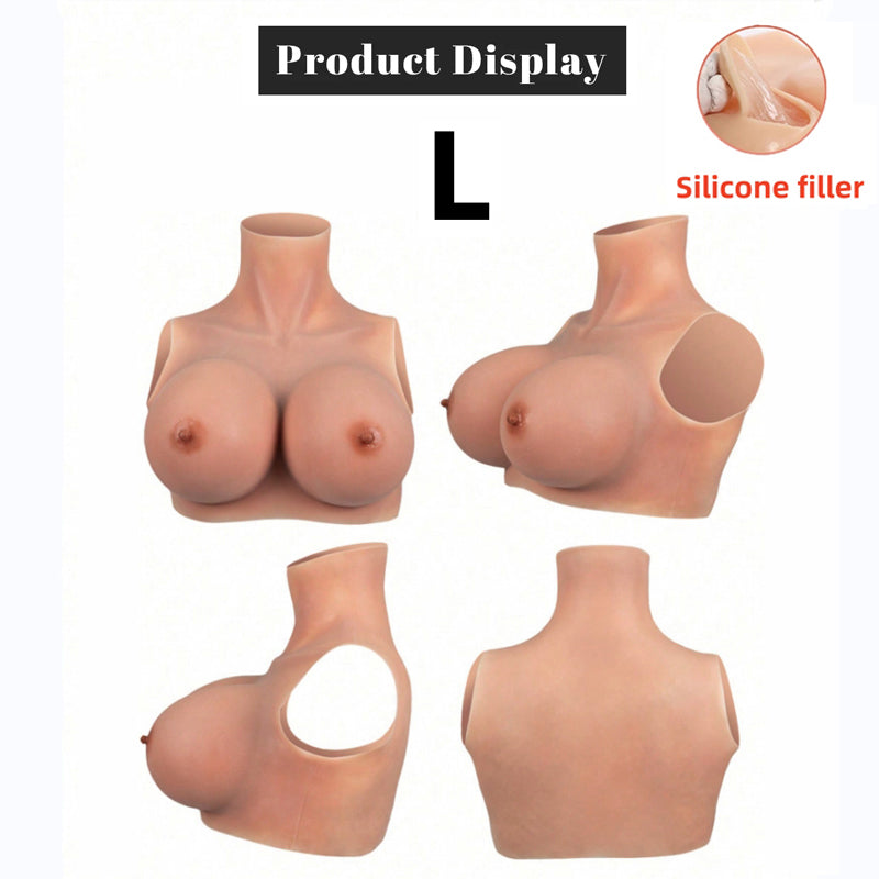 WANTES Fake boobs Silicone Breastplate Fake breasts Silicone breasts forms Breast plates